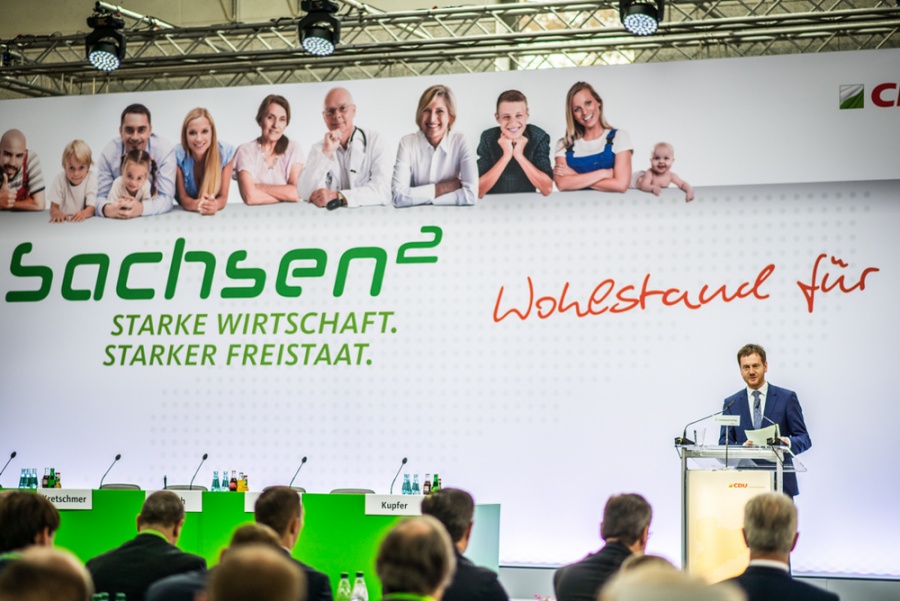 Starke Wirtschaft. Starker Freistaat. Wohlstand für alle - 31. Landesparteitag der Sächsischen Union in Glauchau