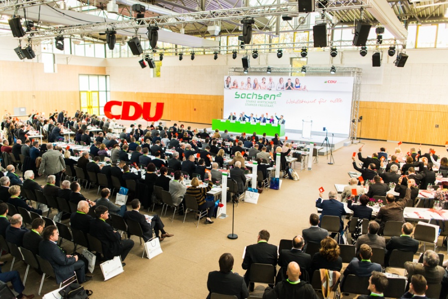 Starke Wirtschaft. Starker Freistaat. Wohlstand für alle - 31. Landesparteitag der Sächsischen Union in Glauchau