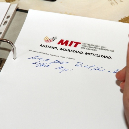 Feierlichkeiten 60 Jahre MIT des Kreisverbandes Meißen